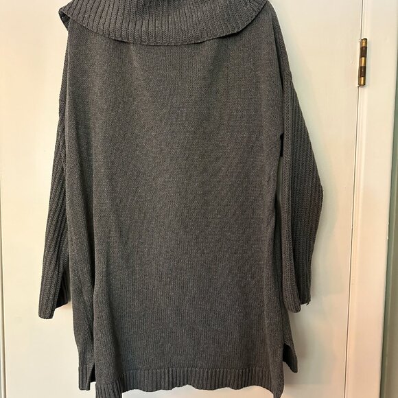 Oversized Grey UGG Cowl Neck Sweater Womens Large - Picture 5 of 5